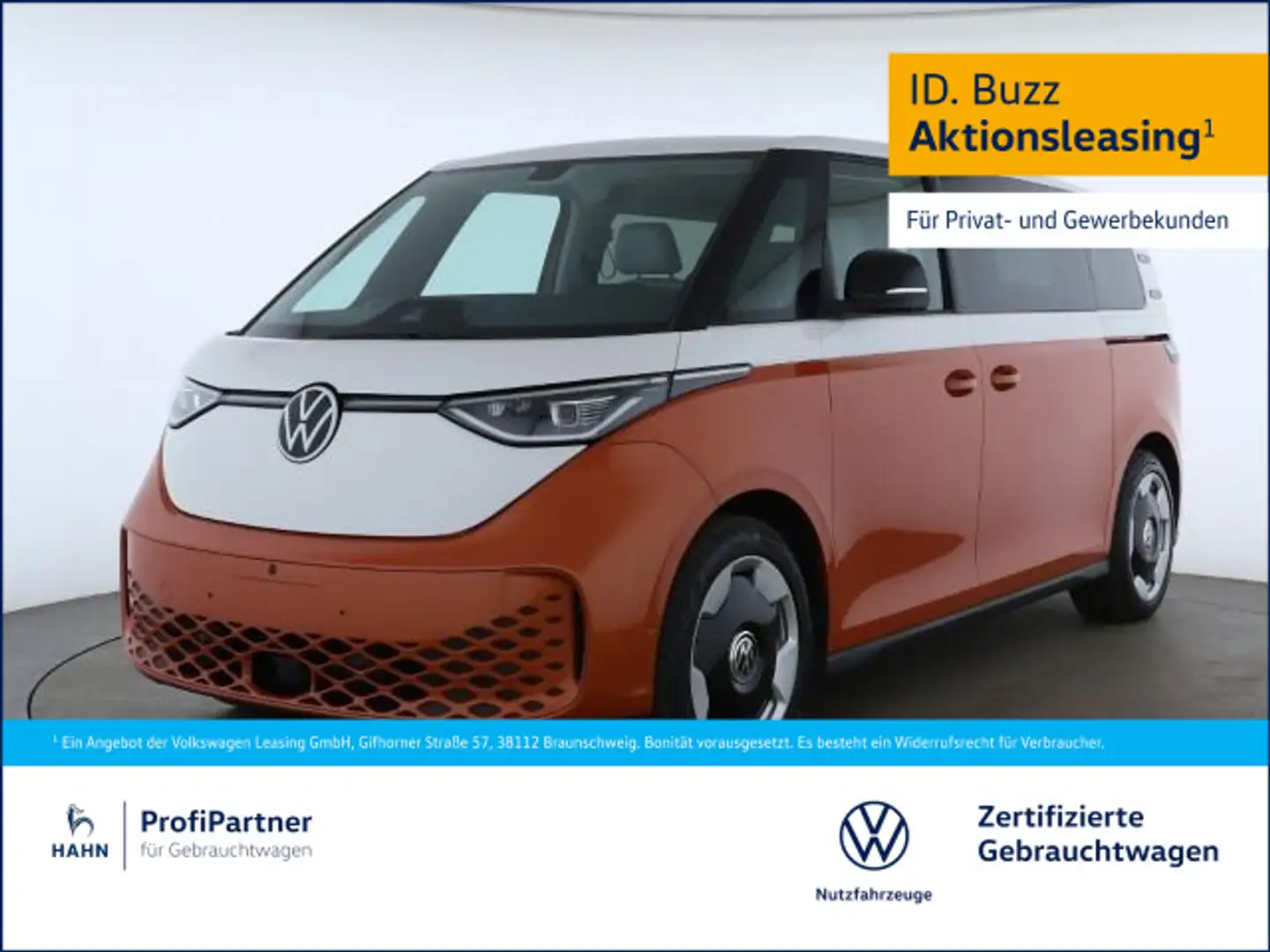 Volkswagen ID. Buzz Pro LWB 210kW PANO AHK TRAVEL HUD 360° Orange - 1