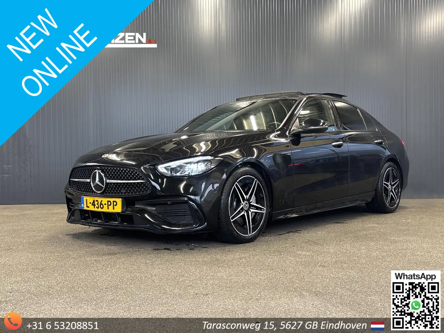 Mercedes-Benz C 200 Launch Edition AMG Line Pano | Burmester | Keyless Zwart - 1