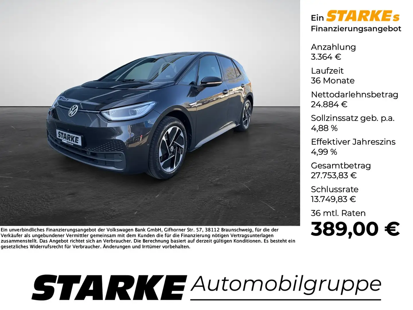 Volkswagen ID.3 Pro Performance Grijs - 1