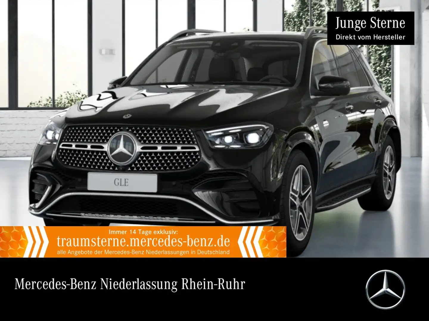 Mercedes-Benz GLE 450 d 4M AMG+PANO+360+AHK+MULTIBEAM+20"+SPUR Schwarz - 1