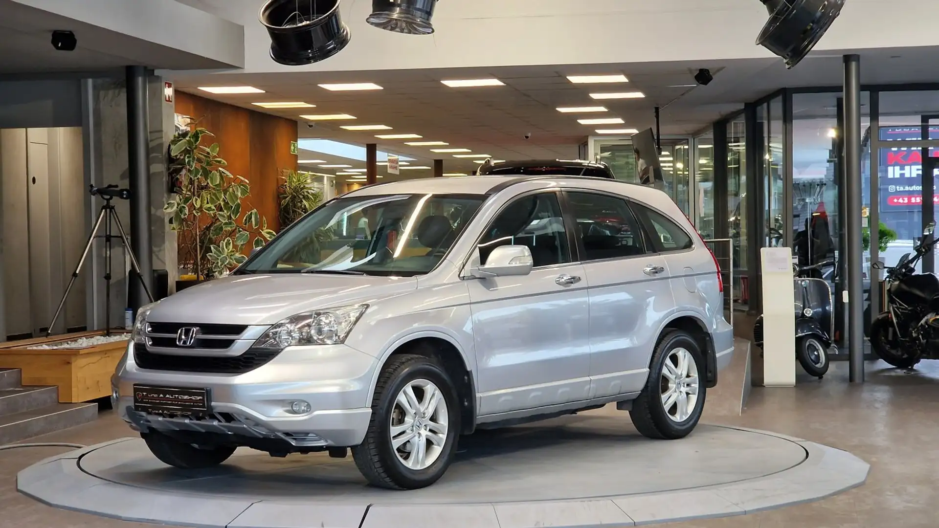 Honda CR-V 2,2i-DTEC Elegance *ALLRAD*AHK*MP3*Sportsitze* srebrna - 1