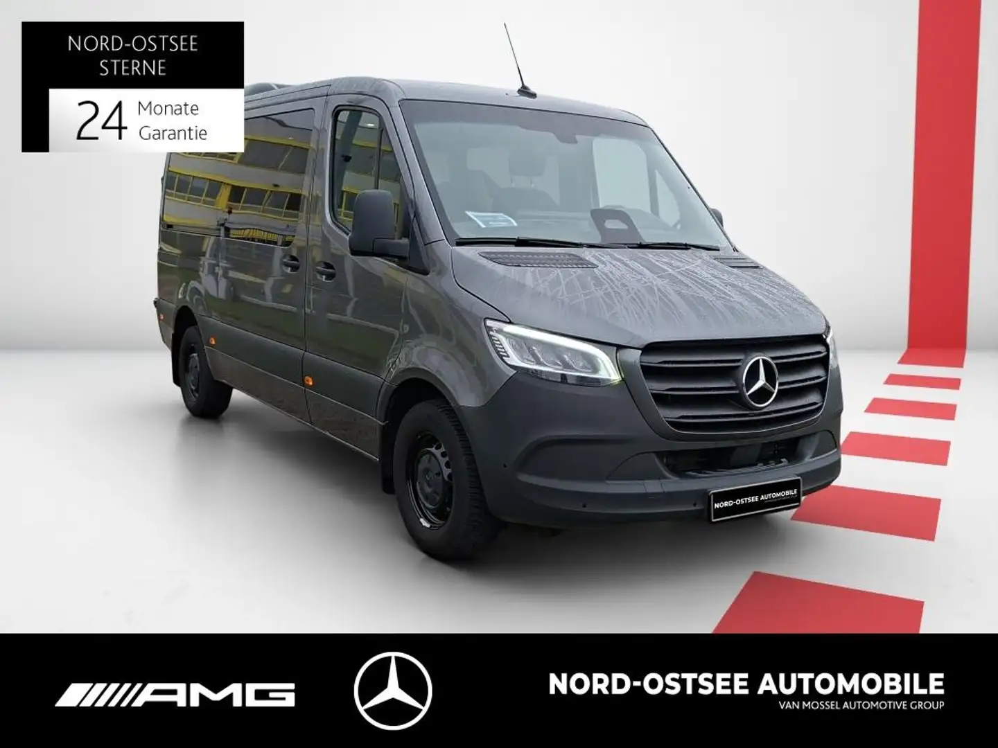 Mercedes-Benz Sprinter 317 TOURER AUTOM AHK 2,8t DACHKLIMA KAM Grau - 2