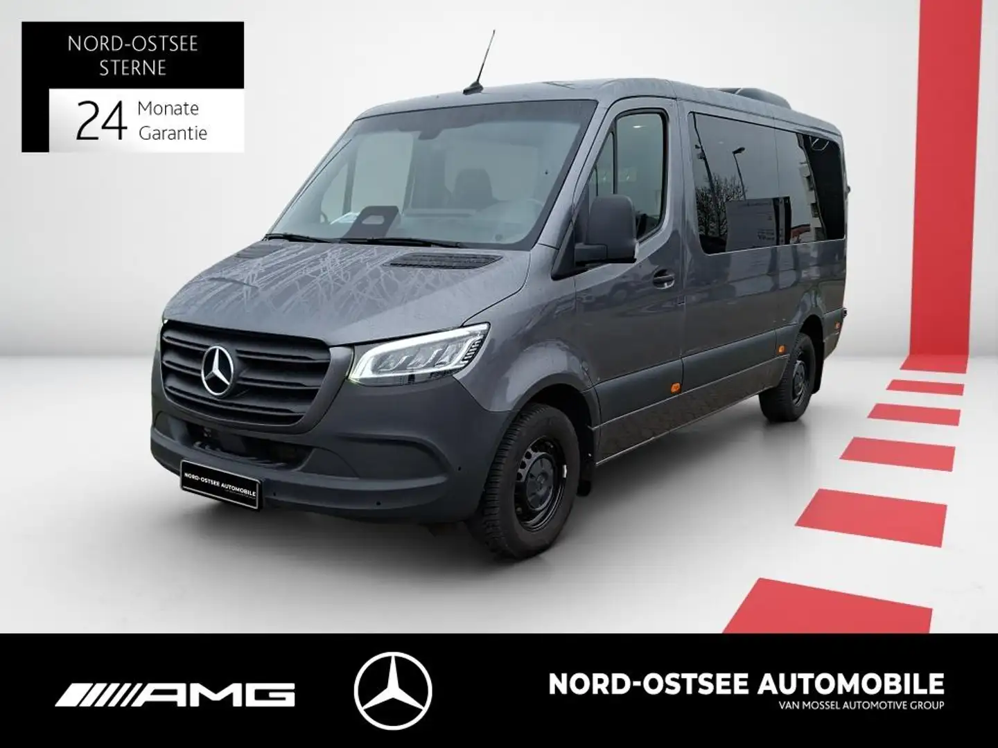 Mercedes-Benz Sprinter 317 TOURER AUTOM AHK 2,8t DACHKLIMA KAM Grau - 1