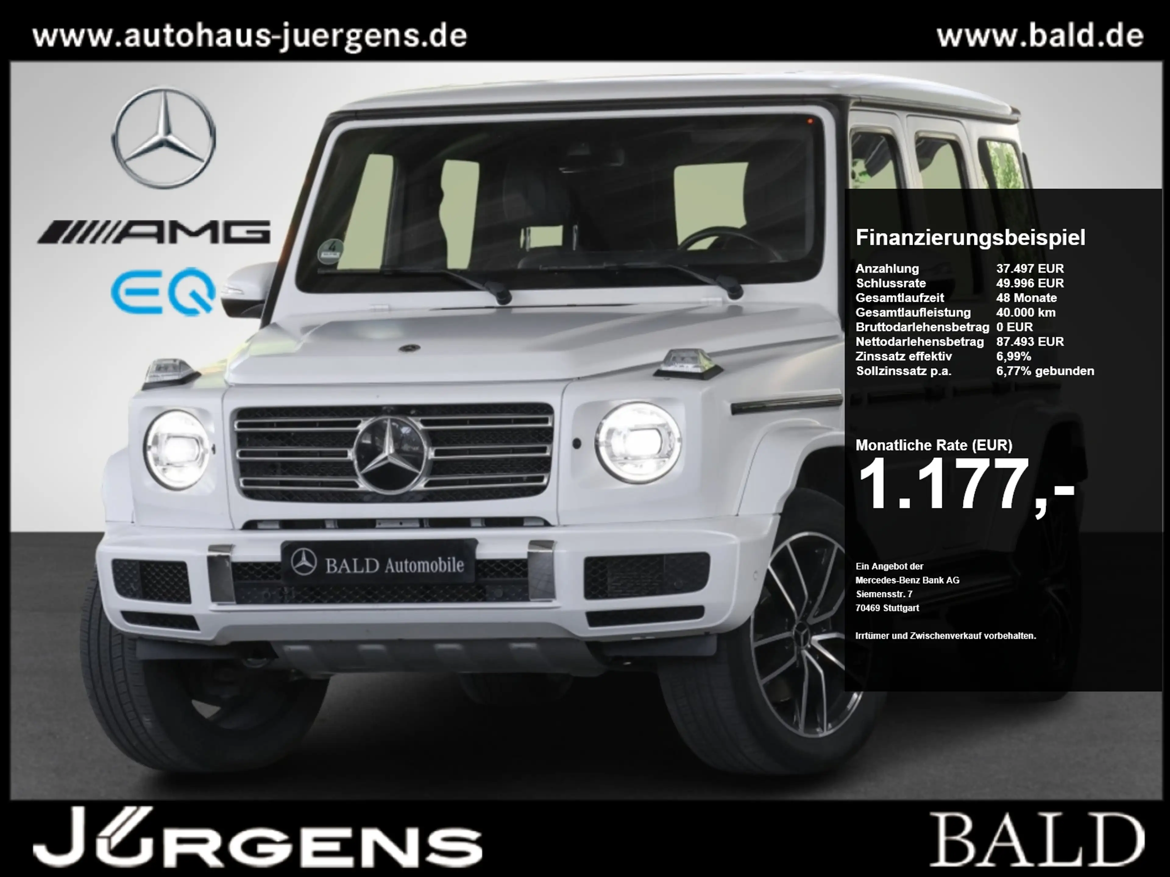 Mercedes-Benz G 500 Final-Edition/360/MLB/SHD/StdHz/Distr/Burm