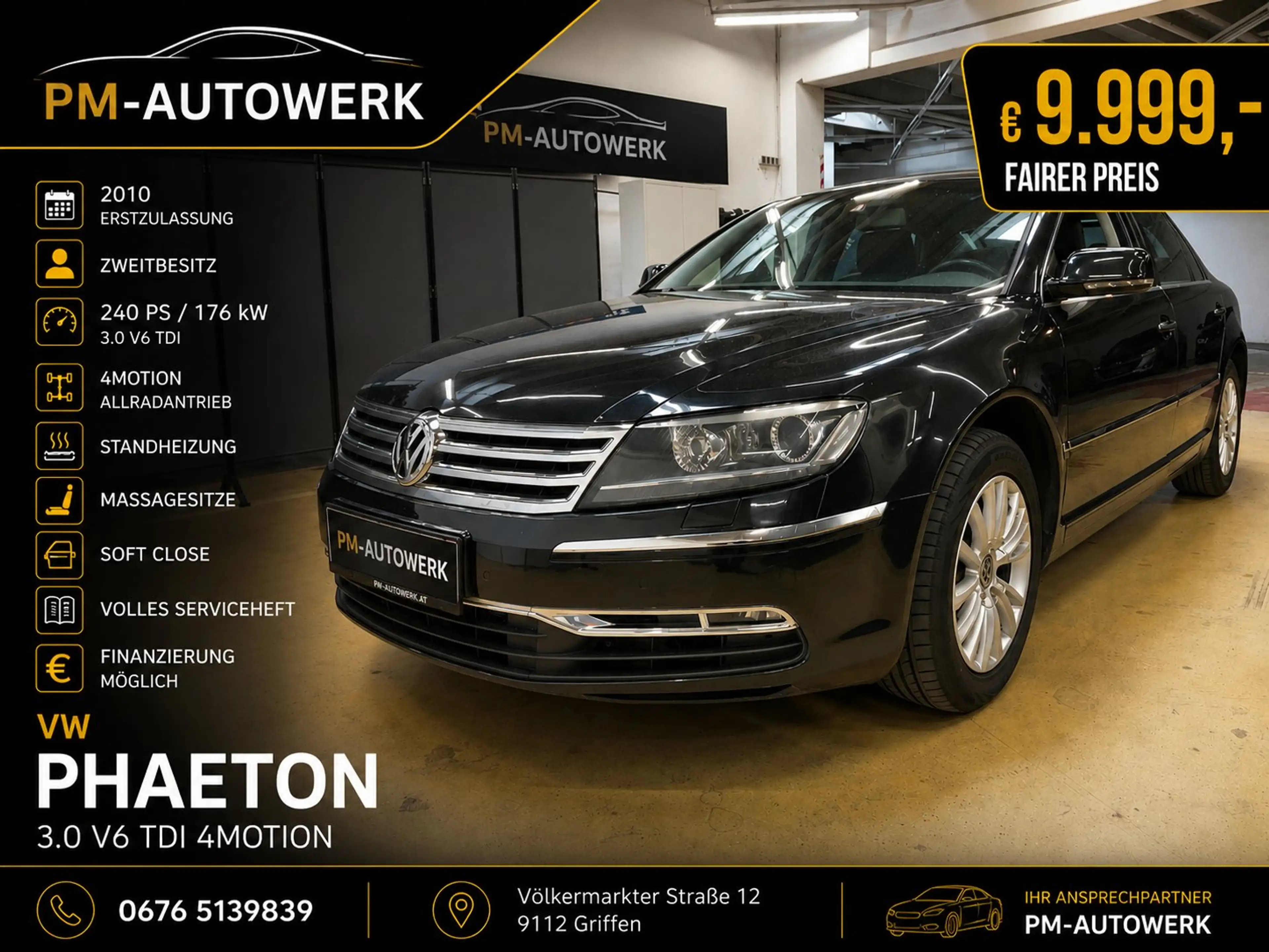 Volkswagen Phaeton V6 TDI 4motion *Massage*Serviceheft*Standheizung*