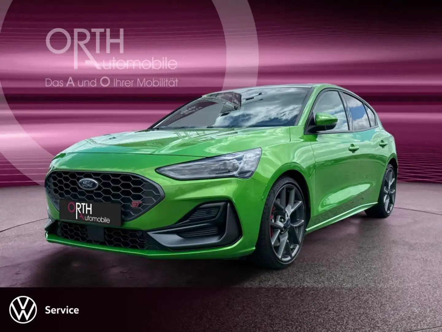 Ford Focus ST 2.3 EcoBoost S/S HUD PANO NAVI BO LED Groen - 1