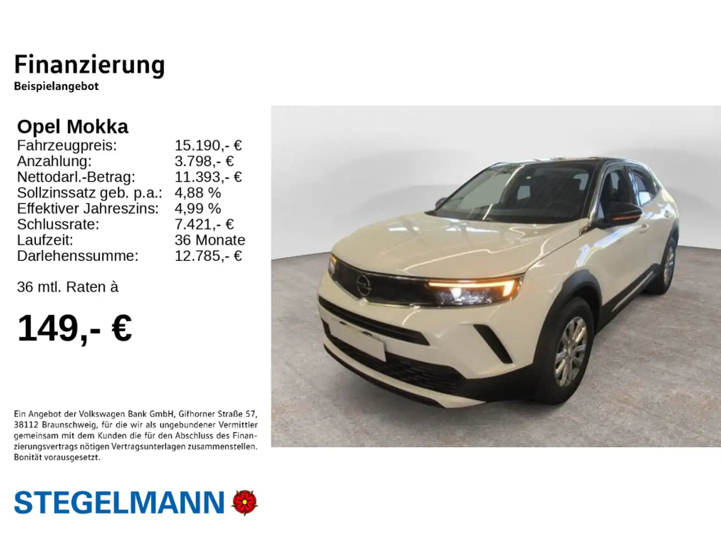 Opel Mokka 1.2 Turbo Edition *LED*Sitzheizung*PDC* Weiß - 2