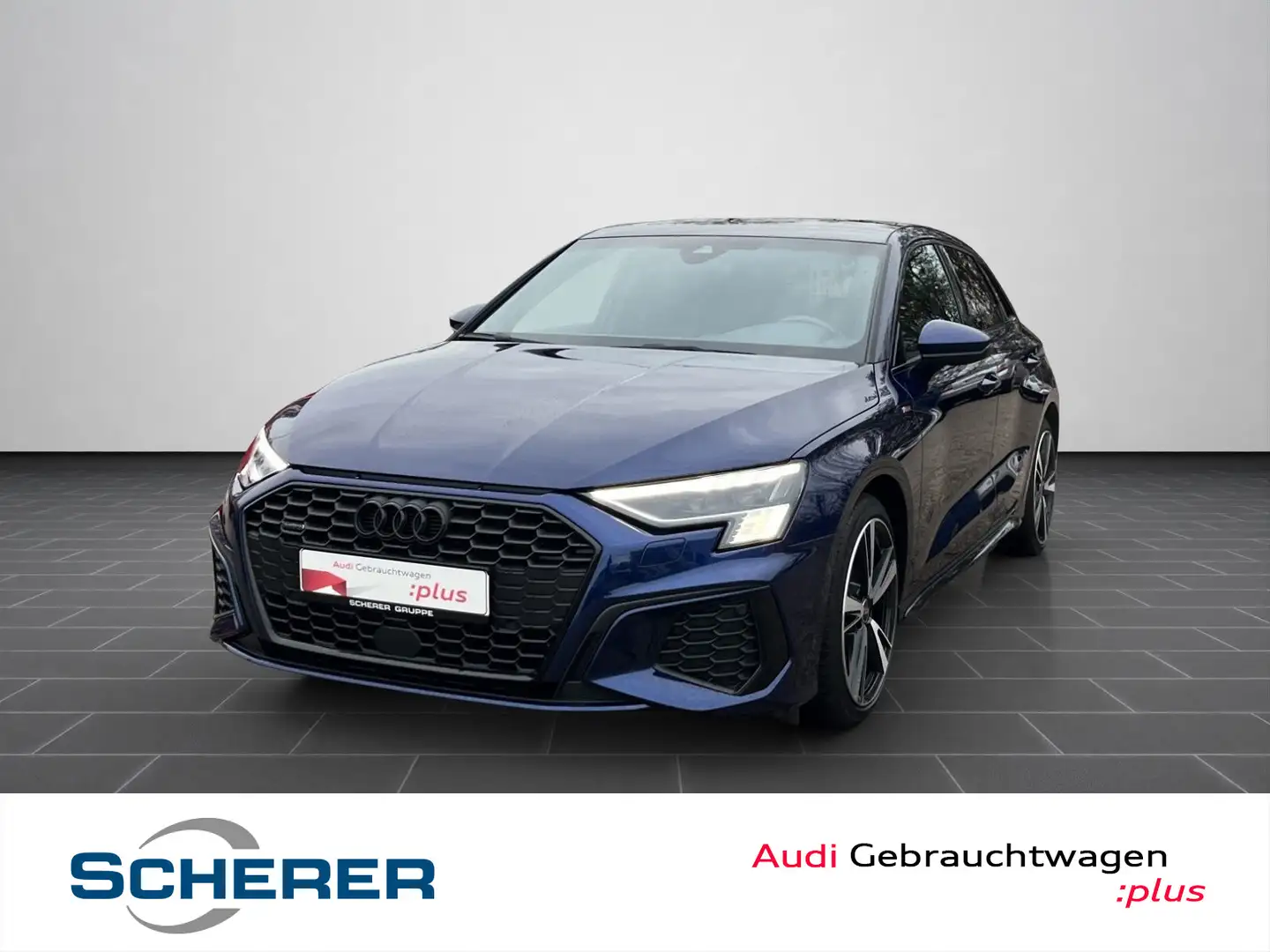 Audi A3 40 TDI 2xS line MATRIX OPTIK SCHWAR Blau - 1