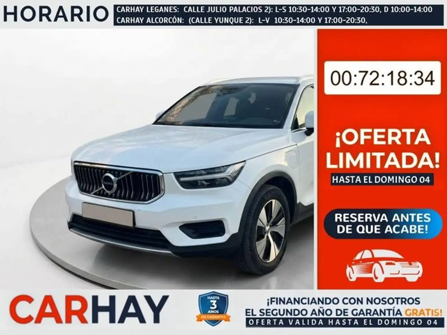 Volvo XC40 T5 Recharge Inscription Aut. Blanco - 1