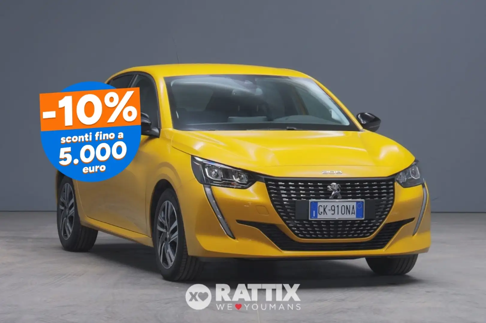 Peugeot 208 1.2 Puretech 75CV Allure Pack Geel - 1