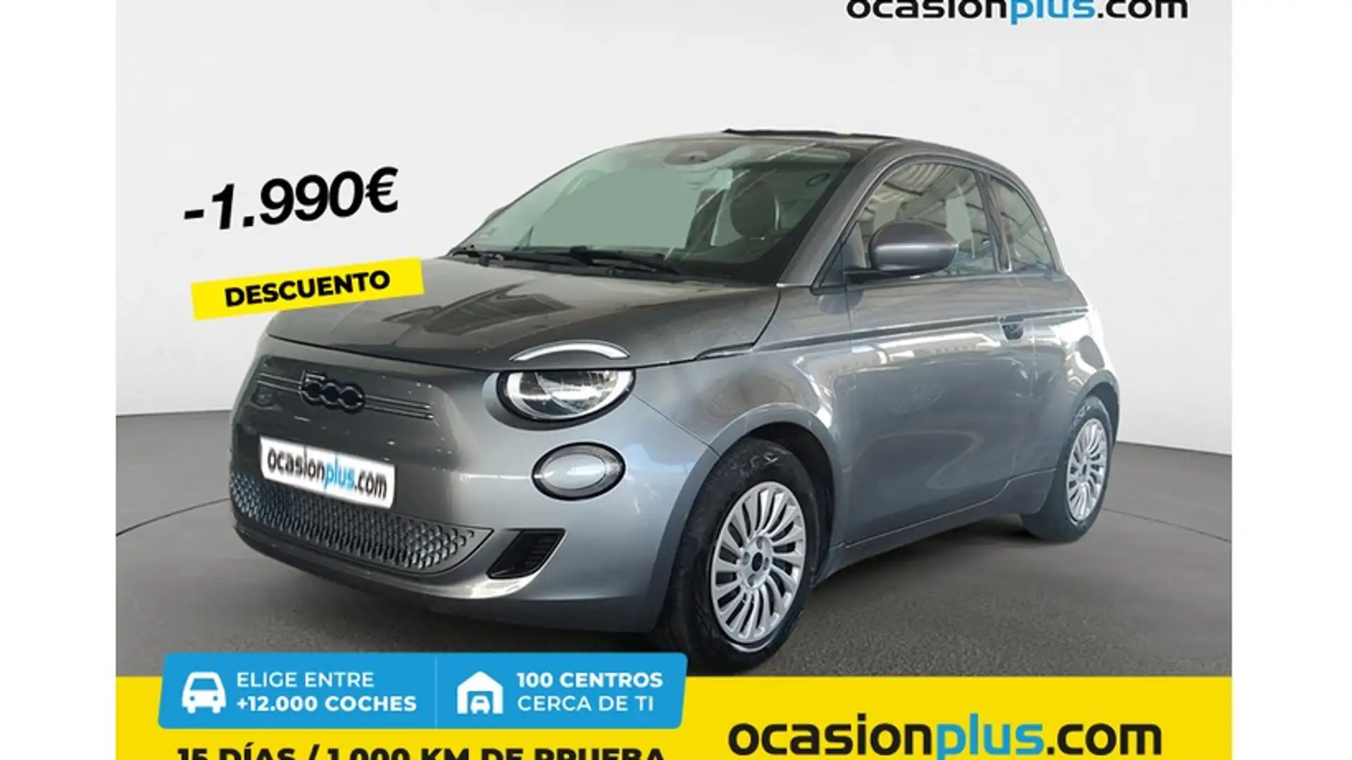 Fiat 500e 70Kw Action Gris - 1