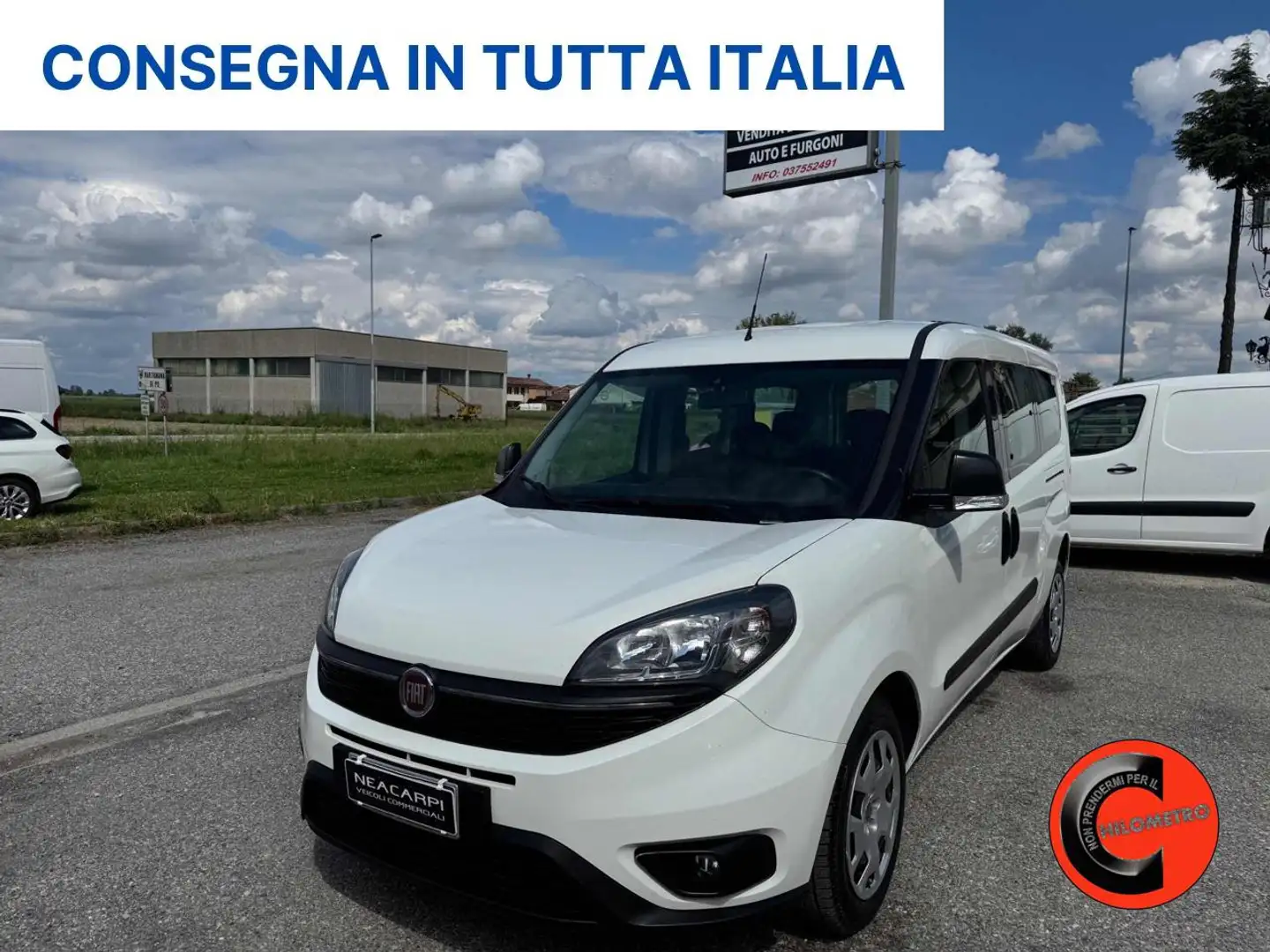 Fiat Doblo 1.6 MJT 105CV PL COMBI MAXI N1 5 POSTI-BLUETOOTH- Bianco - 1