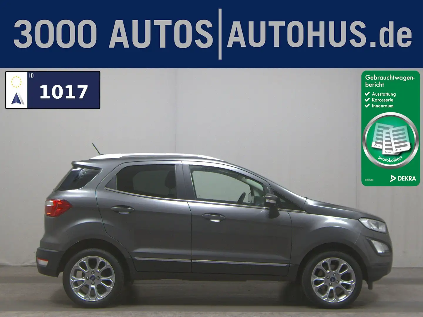 Ford EcoSport 1.0 EB Titanium Leder Navi RfK Shz PDC Gris - 1
