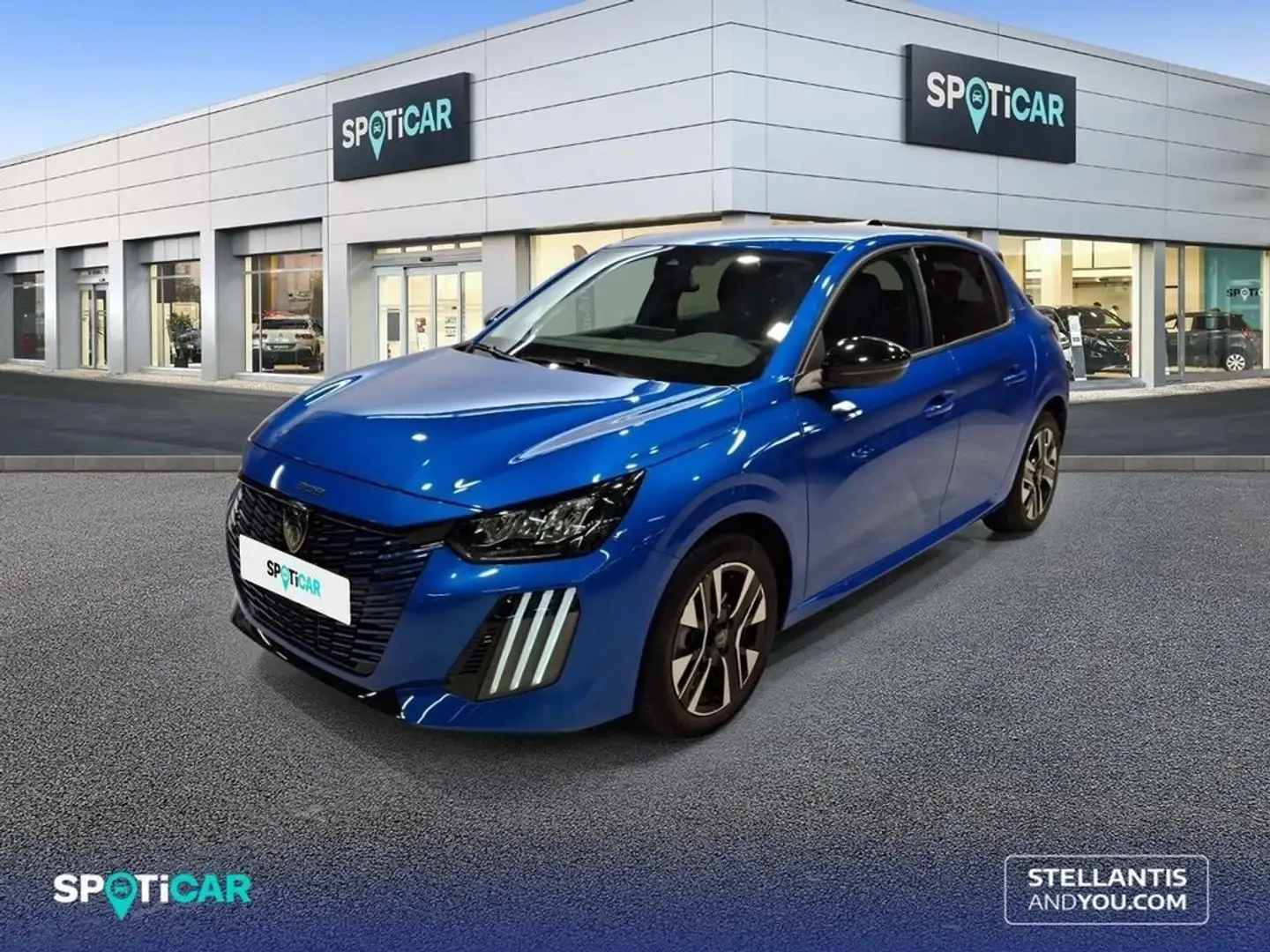 Peugeot 208 HYBRID 100 eDCS6 Allure Bleu - 1