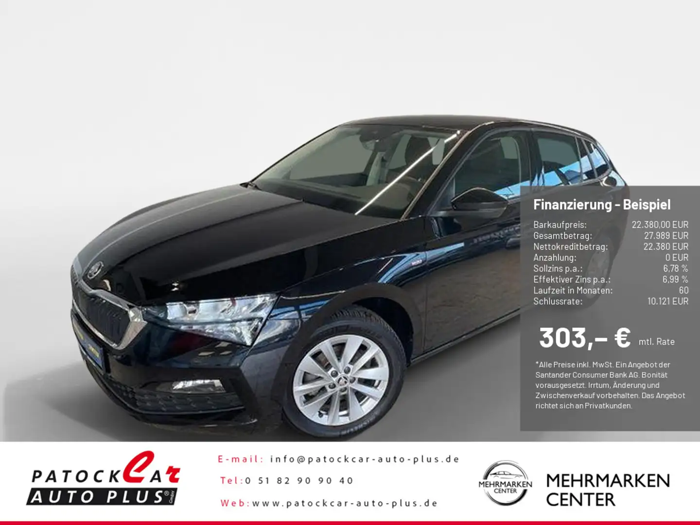 Skoda Scala 1.5 TSI Ambition SHZ KAMERA NAVI LED Noir - 1