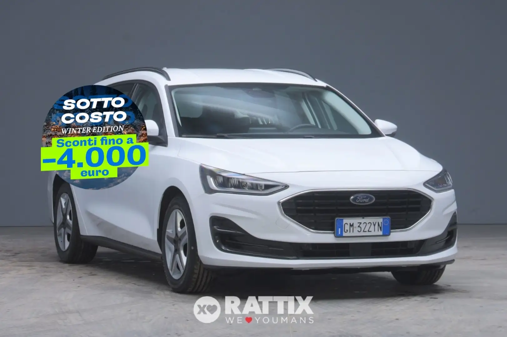 Ford Focus SW 1.5 Ecoblue 120CV Business Auto Blanc - 1