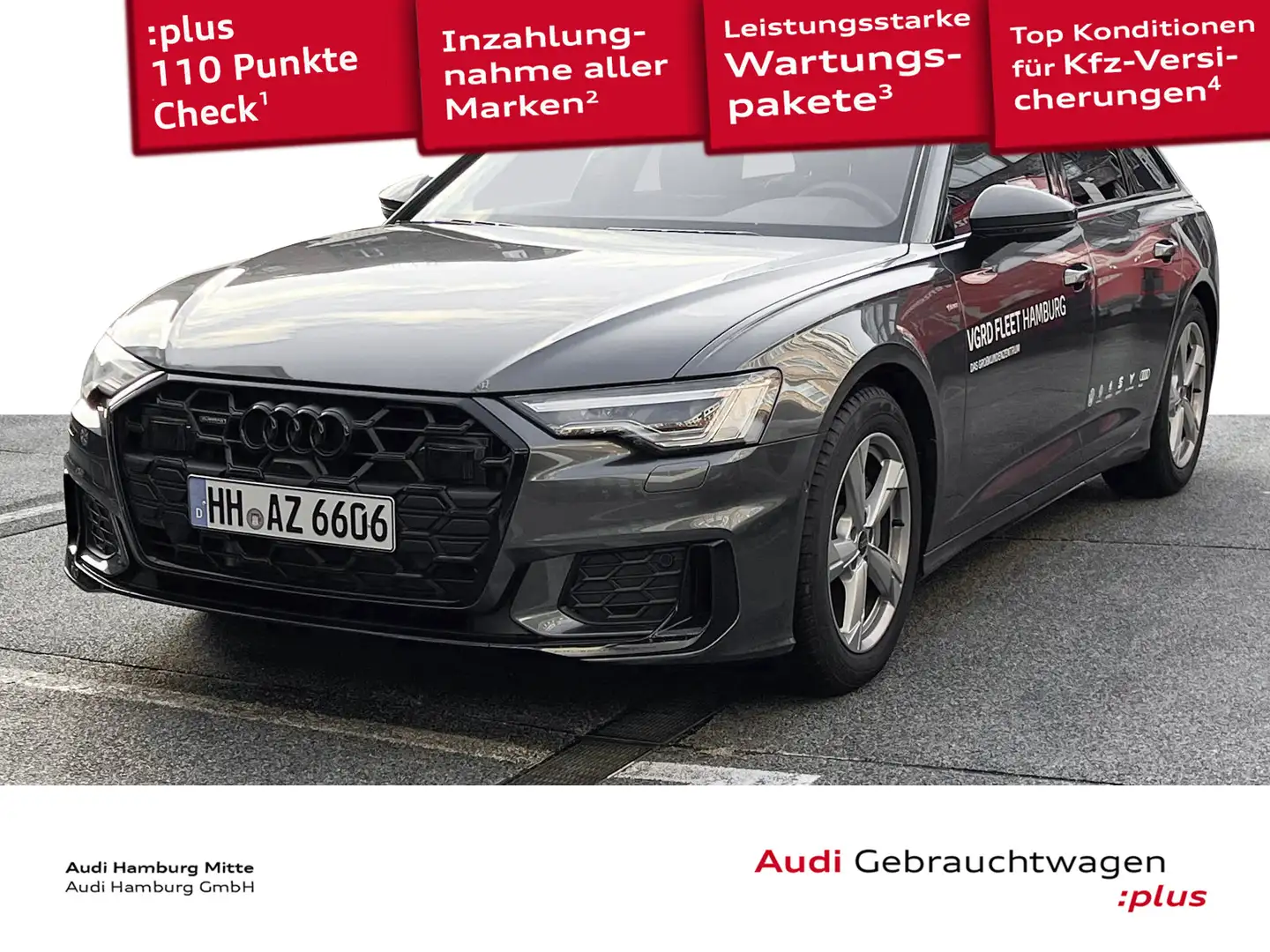 Audi A6 40 TDI S line quattro S tronic AHK Matr Grau - 1