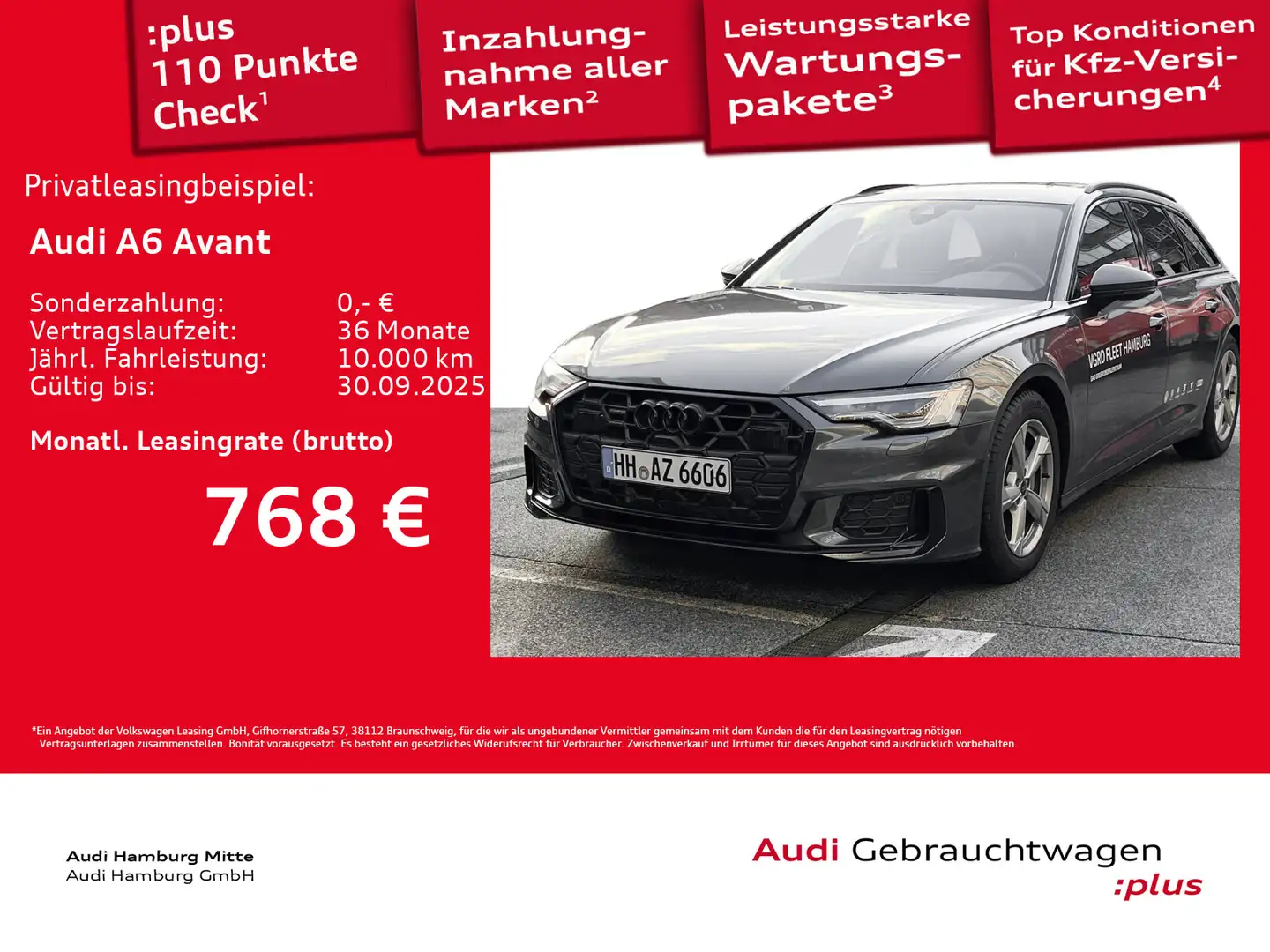 Audi A6 40 TDI S line quattro S tronic AHK Matr Grau - 1
