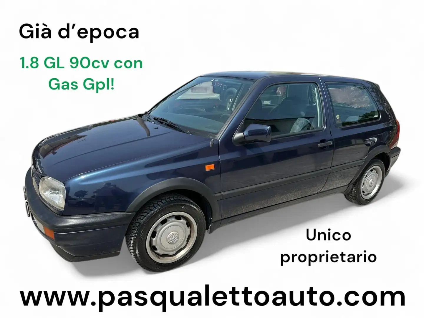 Volkswagen Golf Epoca 1.8 90cv GPL Blu/Azzurro - 1