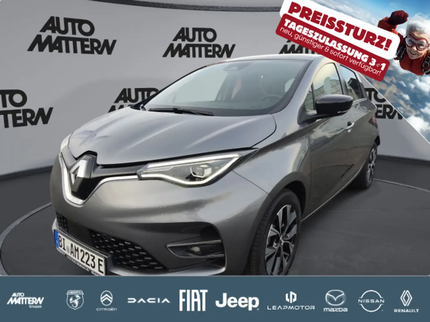 Renault ZOE Zoe Evolution EV50 135hp Techno-Paket+Winter-Pak Grau - 1