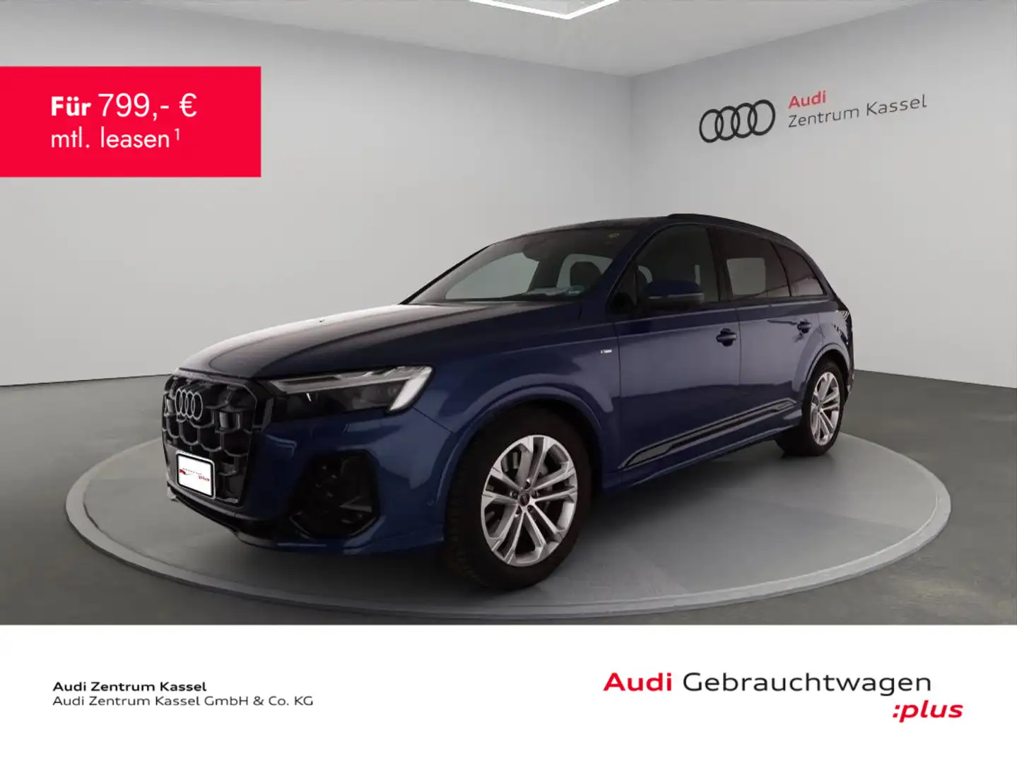 Audi Q7 50 TDI qu. S line Matrix Pano HuD AHK 360° Blau - 1