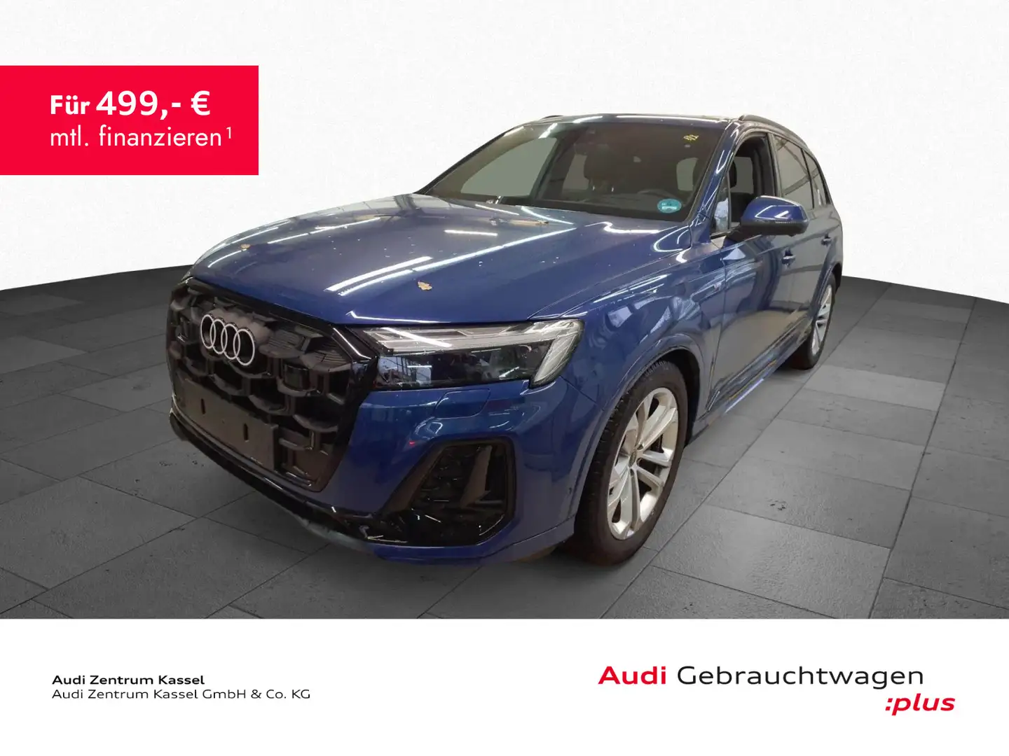 Audi Q7 50 TDI qu. S line Matrix Pano HuD AHK 360° Blau - 1
