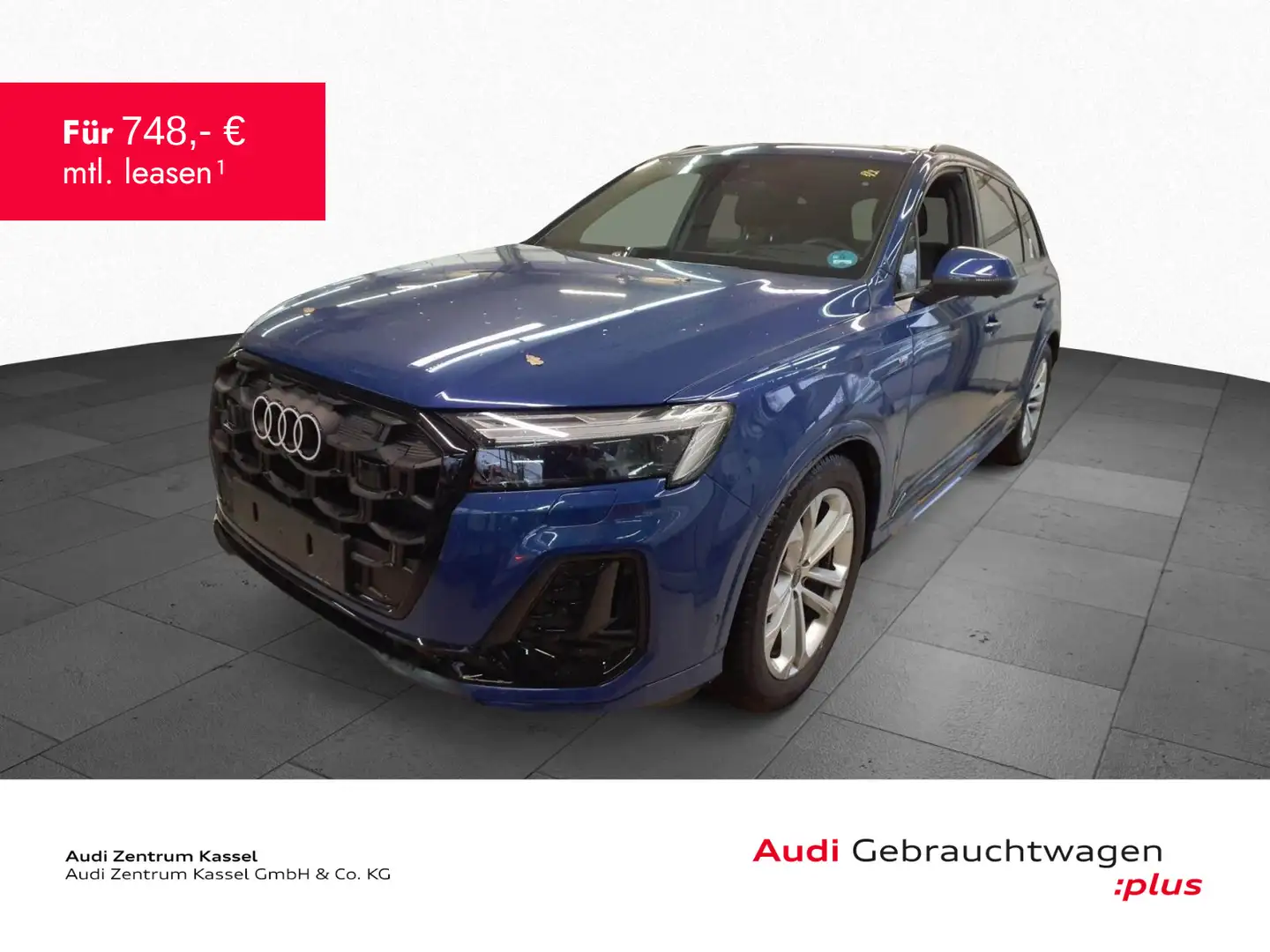 Audi Q7 50 TDI qu. S line Matrix Pano HuD AHK 360° Bleu - 1