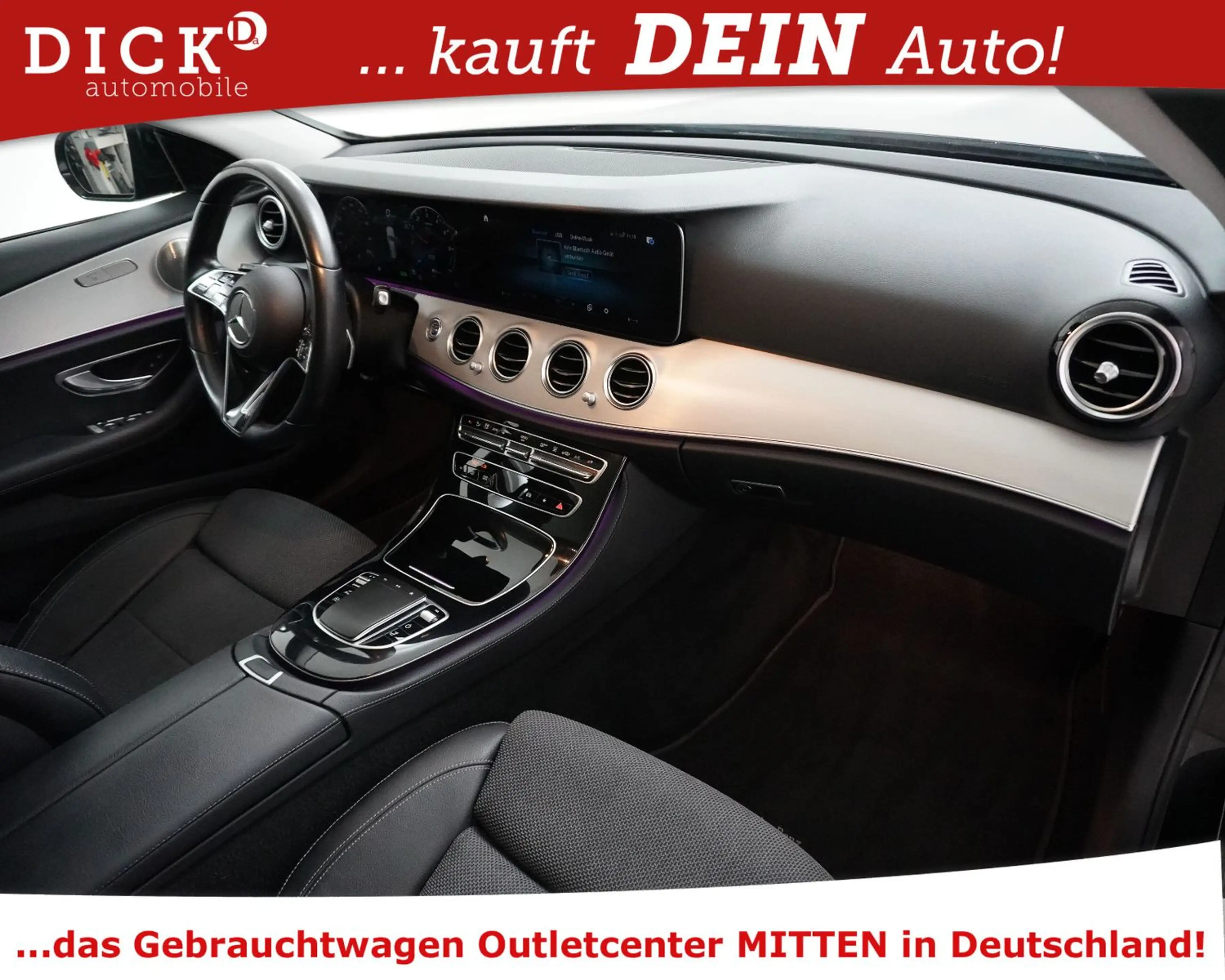 Mercedes-Benz E 300 E300de 2X AMG NIGHT+PANO+STDHZ+WIDES+AHK+BURM+KA — photo 12
