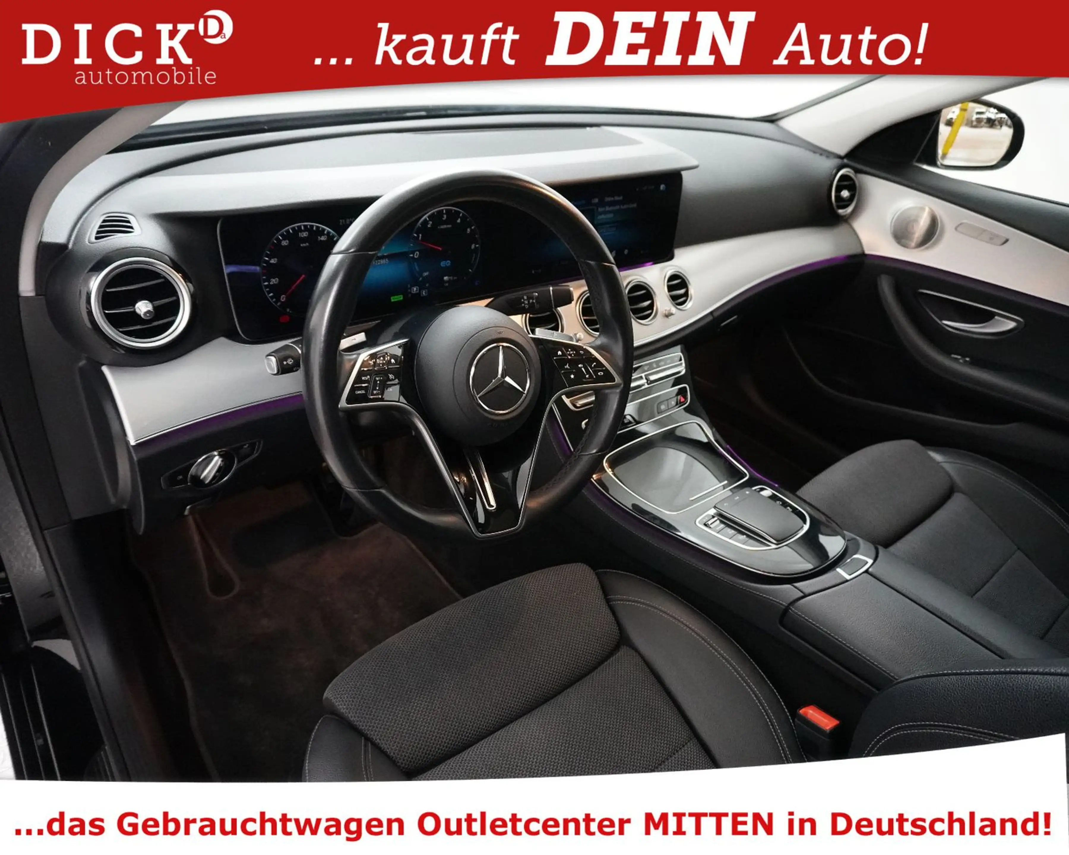 Mercedes-Benz E 300 E300de 2X AMG NIGHT+PANO+STDHZ+WIDES+AHK+BURM+KA — photo 10