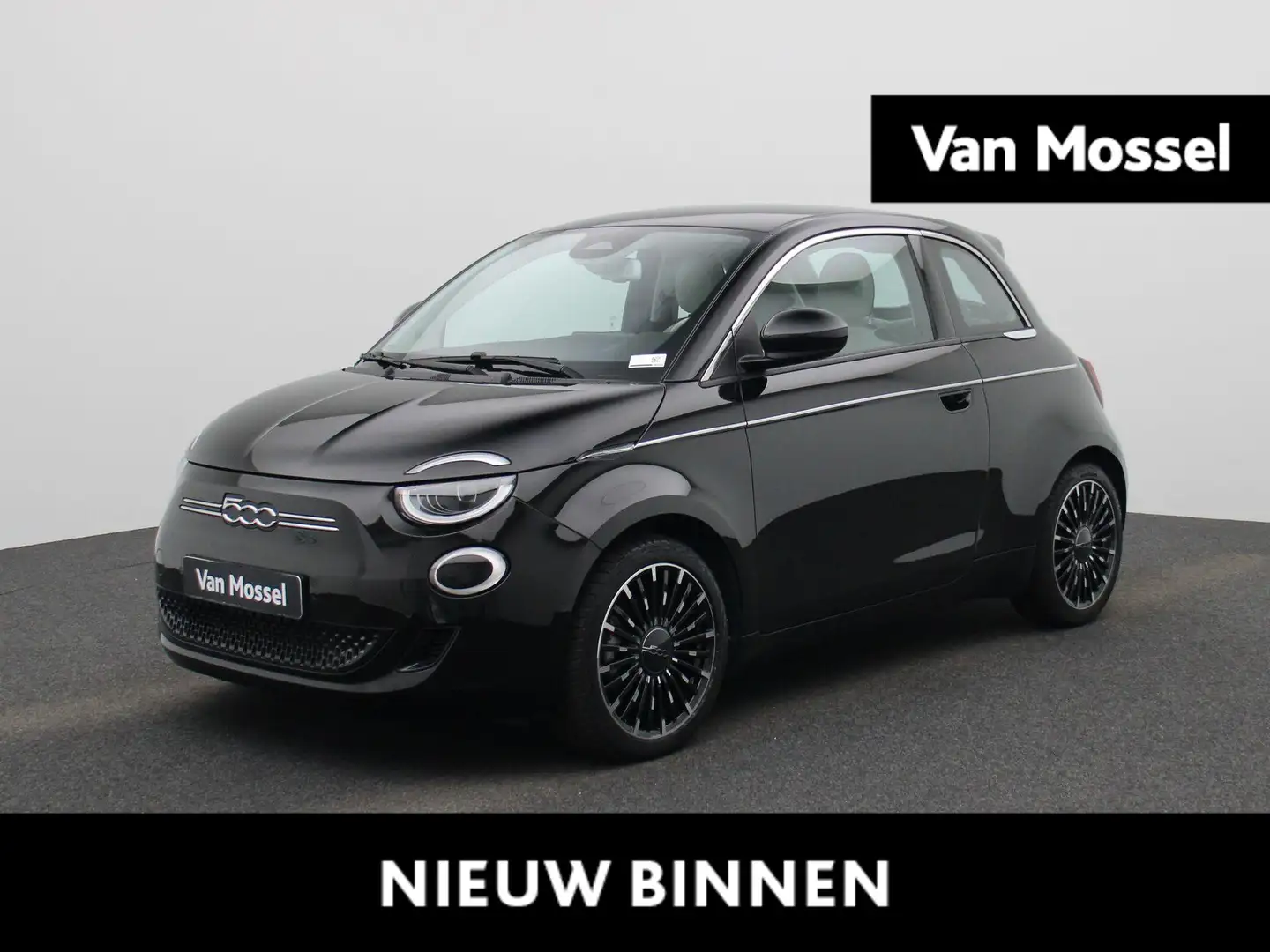 Fiat 500e La Prima 42 kWh | Achteruitrijcamera | Cruise Cont Zwart - 1