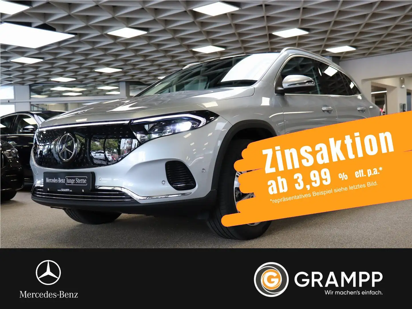 Mercedes-Benz EQA 300 4M Progressive-Advanced/Pano/Distronic Silber - 1