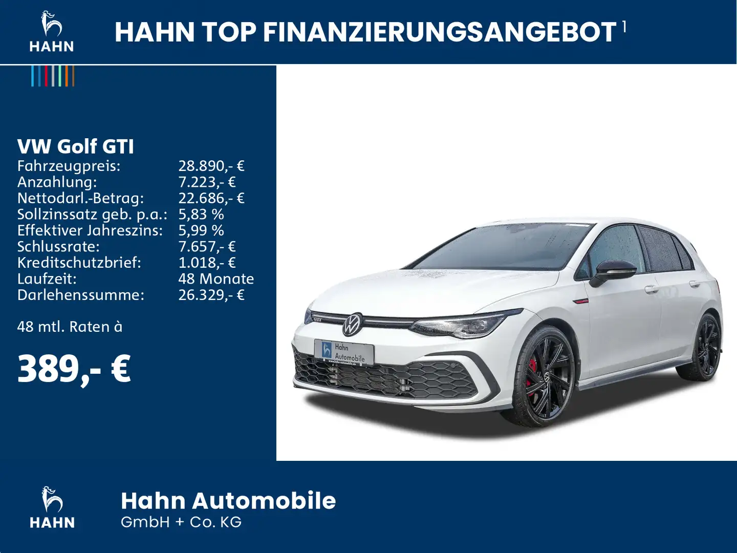 Volkswagen Golf GTI Golf VIII GTI 2.0TSI DSG Black Cam Navi ACC AppC Weiß - 2