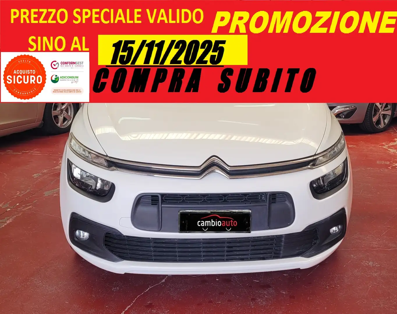 Citroen C4 Picasso C4 Picasso 1.6 bluehdi Business s Bianco - 1