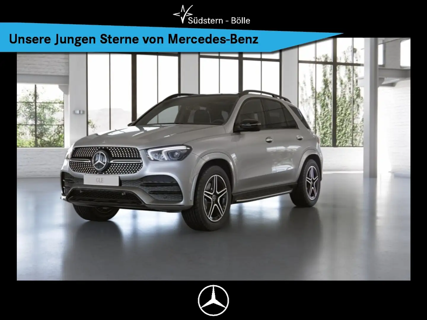 Mercedes-Benz GLE 400 d 4M AMG+DISTR+STANDHZG+PANO+BURMESTER Argent - 1