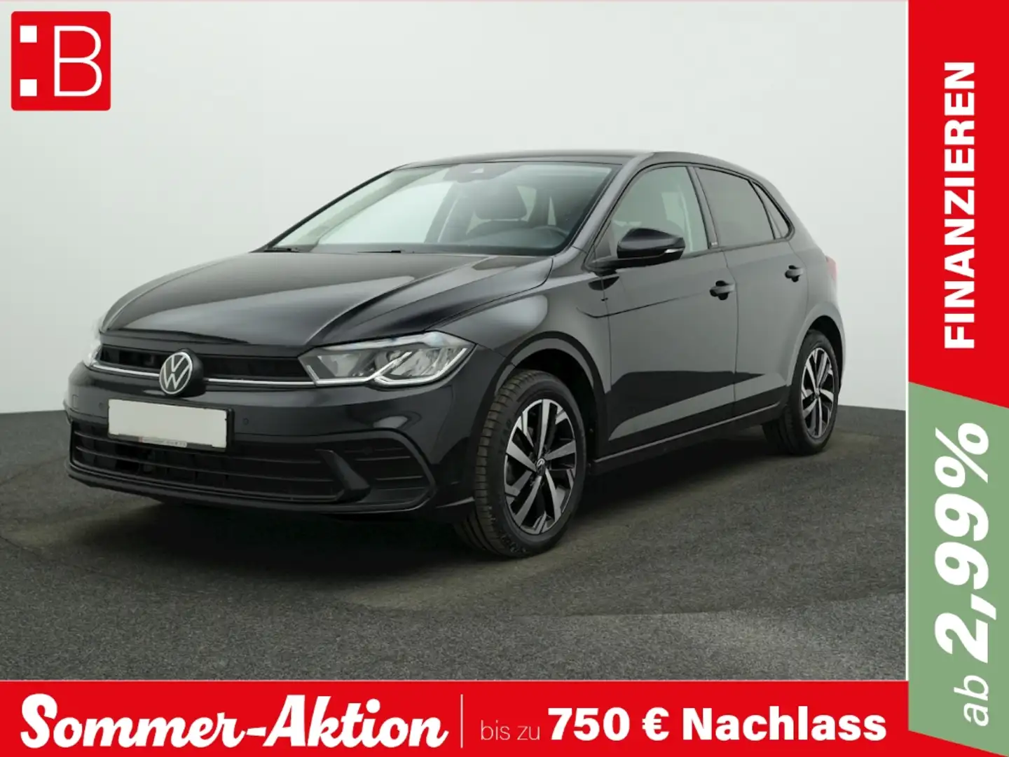Volkswagen Polo 1.0 TSI DSG Move IQ.DRIVE ALU16 NAVI ACC Schwarz - 1