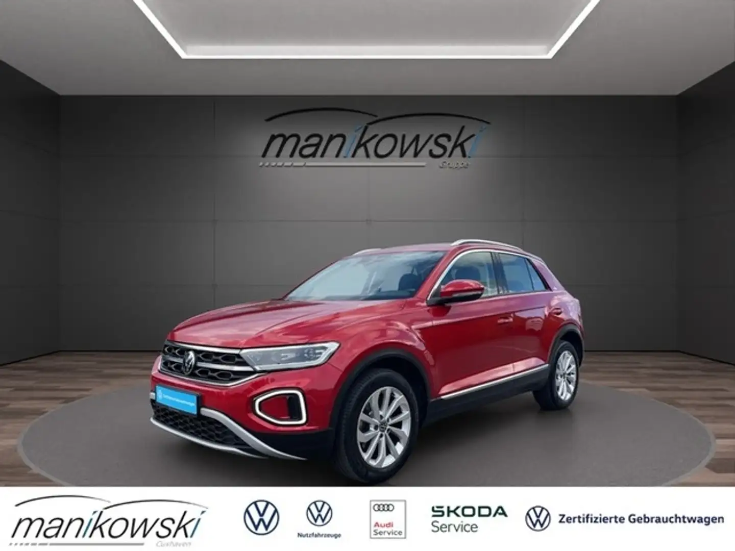 Volkswagen T-Roc 2.0TDI DSG 4Motion *Style*DigitalC+AHK+CarPlay+PDC Rot - 1