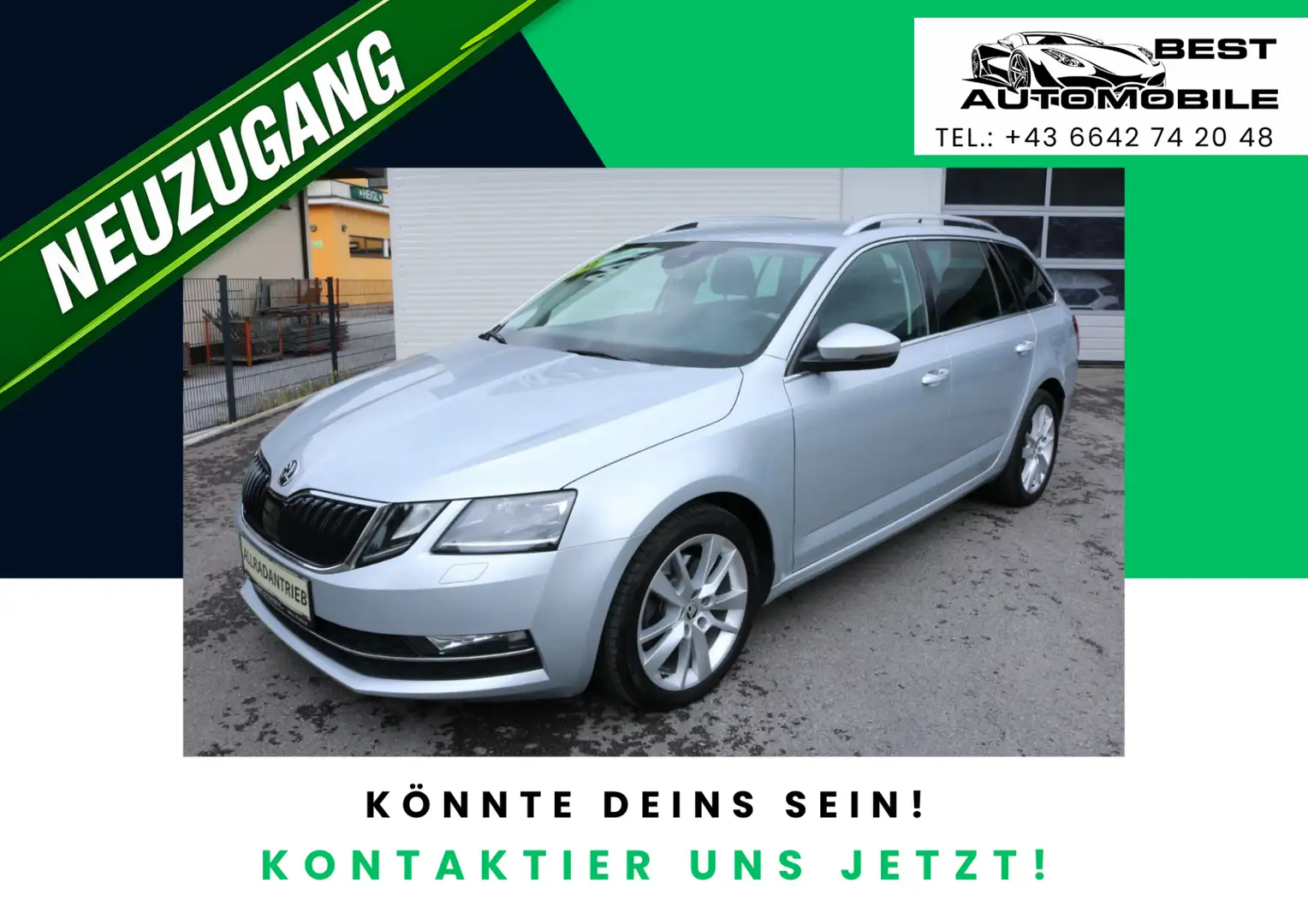 Skoda Octavia Combi 2,0 Style Limited TDI 4x4 DSG Silber - 1