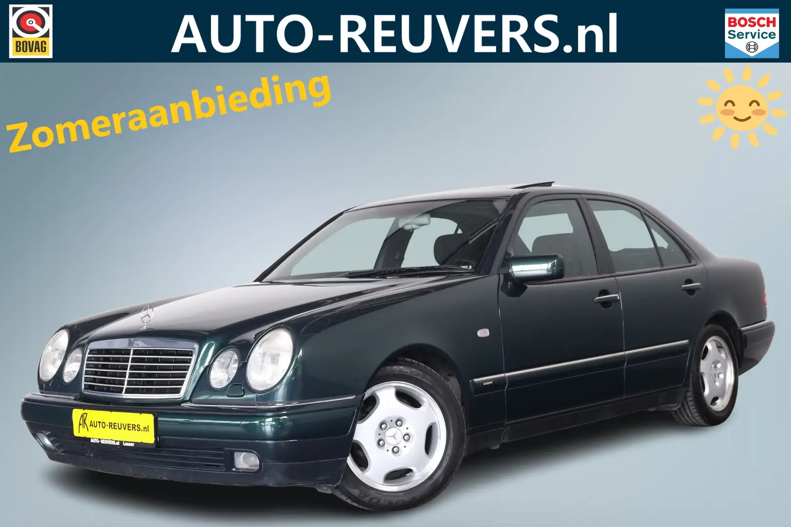 Mercedes-Benz E 230 Avantgarde VOOR DE LIEFHEBBER / Airco / Schuifdak Groen - 1