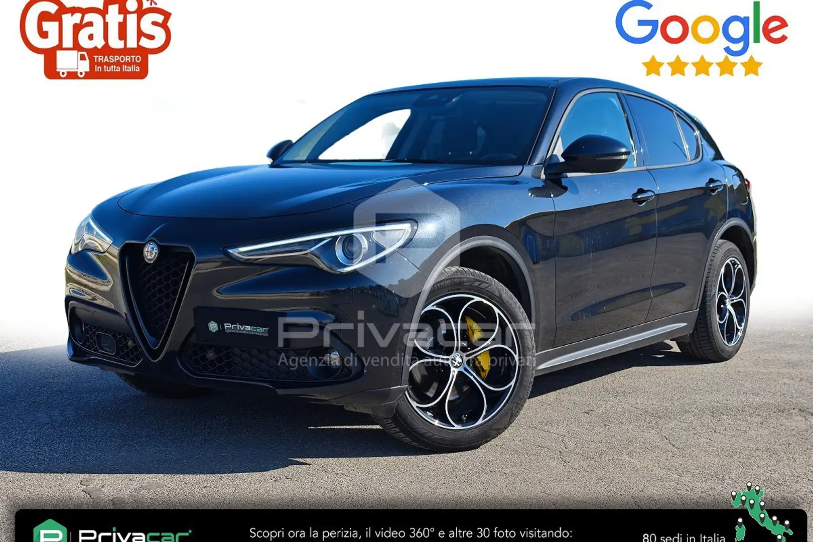 Alfa Romeo Stelvio Stelvio 2.2 Turbodiesel 180 CV AT8 Q4 Business Nero - 1