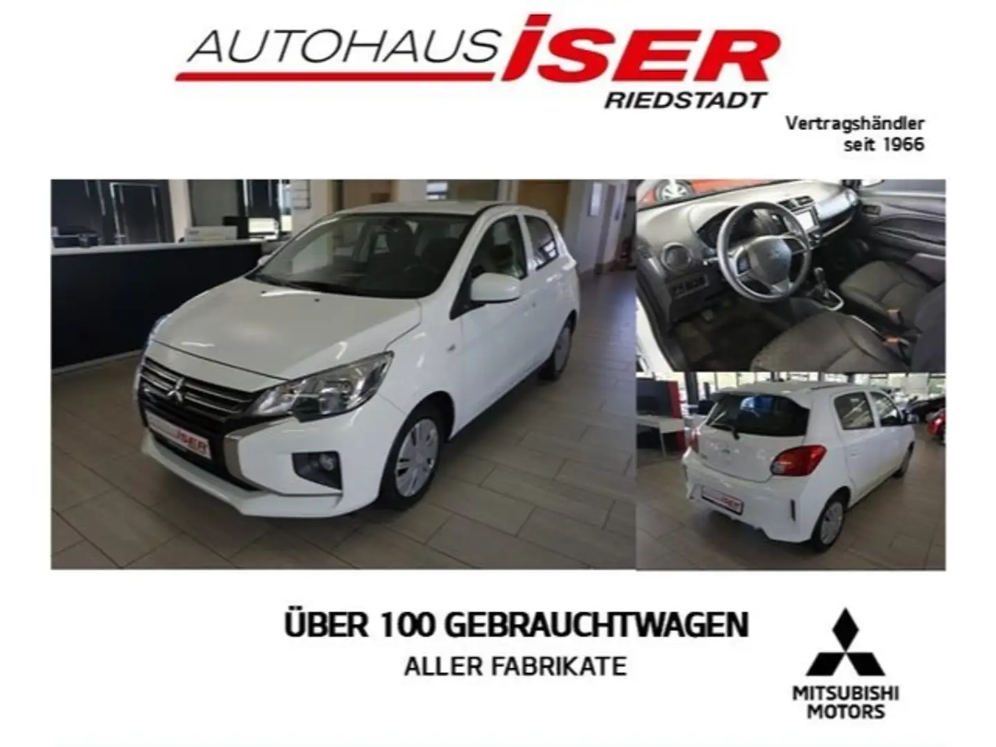 Mitsubishi Space Star 1.2 Select Start-Stop DAB Klima ZV HUAU neu Blanc - 1