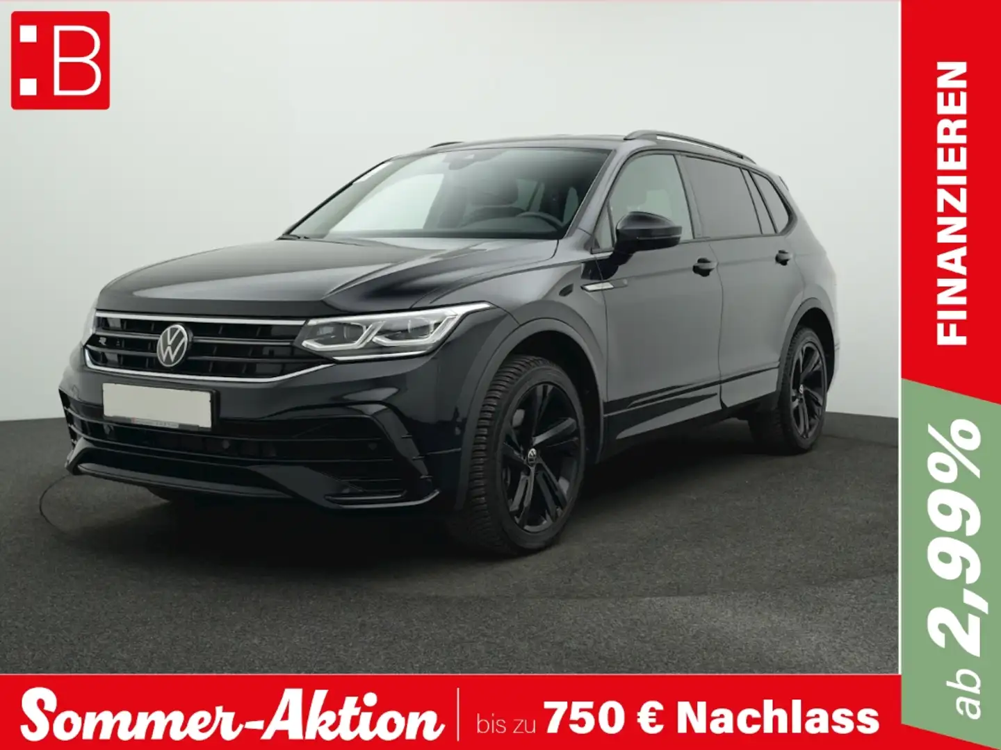 Volkswagen Tiguan Allspace 2.0 TSI DSG 4Mo. R-LINE BLACK 7-SITZE AHK NAVI KAM Noir - 1