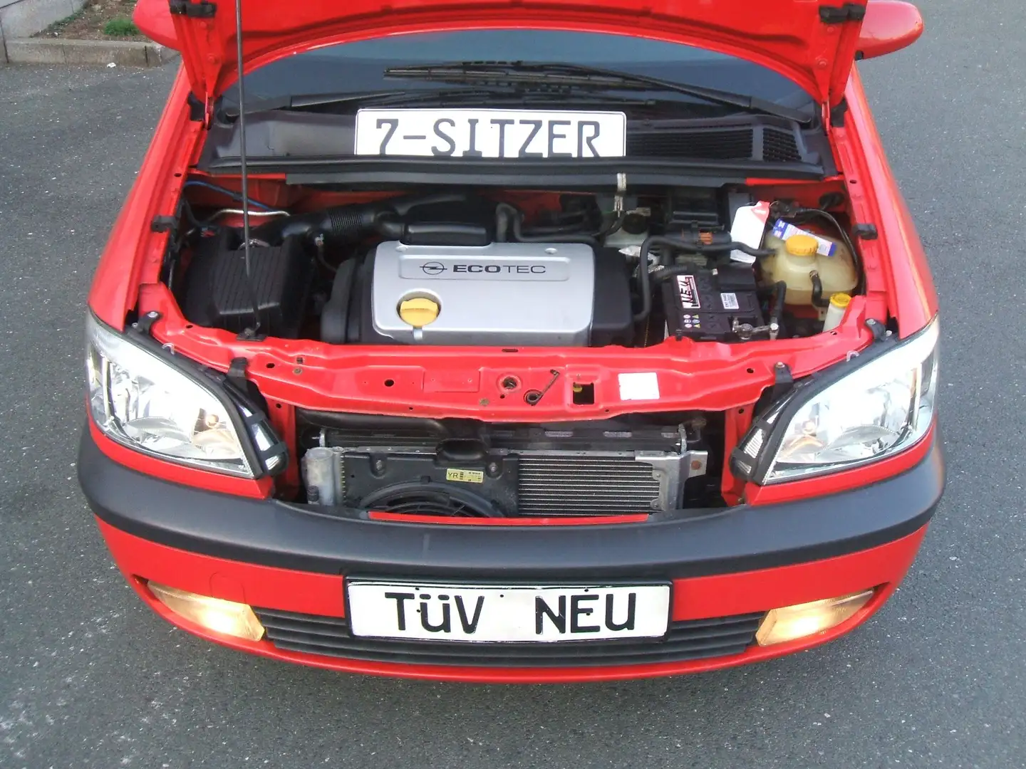 Opel Zafira 1.6* -7.Sitzer* 1.HAND*Auf Wunsch TÜV-ALLES-NEU Rot - 1