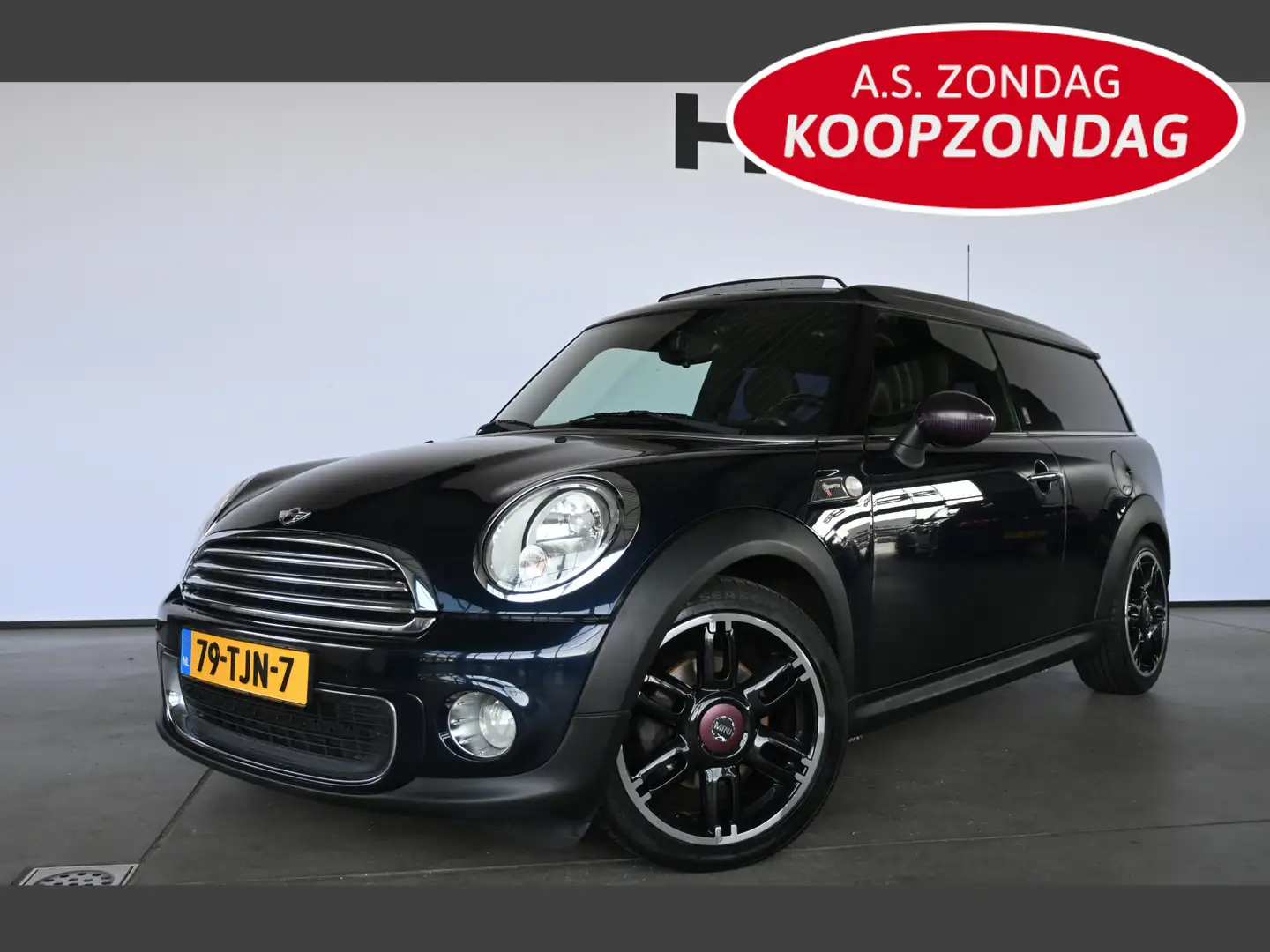 MINI Cooper Clubman Mini 1.6 Hampton Clima Panoramadak Leder Licht met Blauw - 1