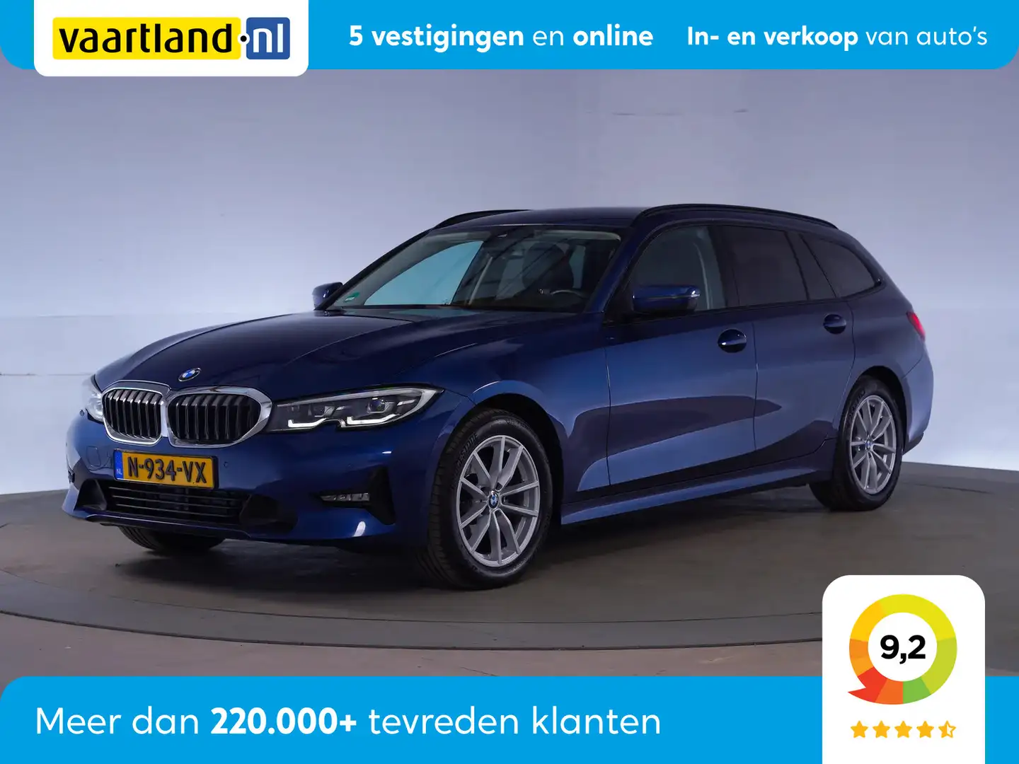 BMW 318 3-serie TOURING 318i Sportline Aut. [ Live-cockpit Bleu - 1