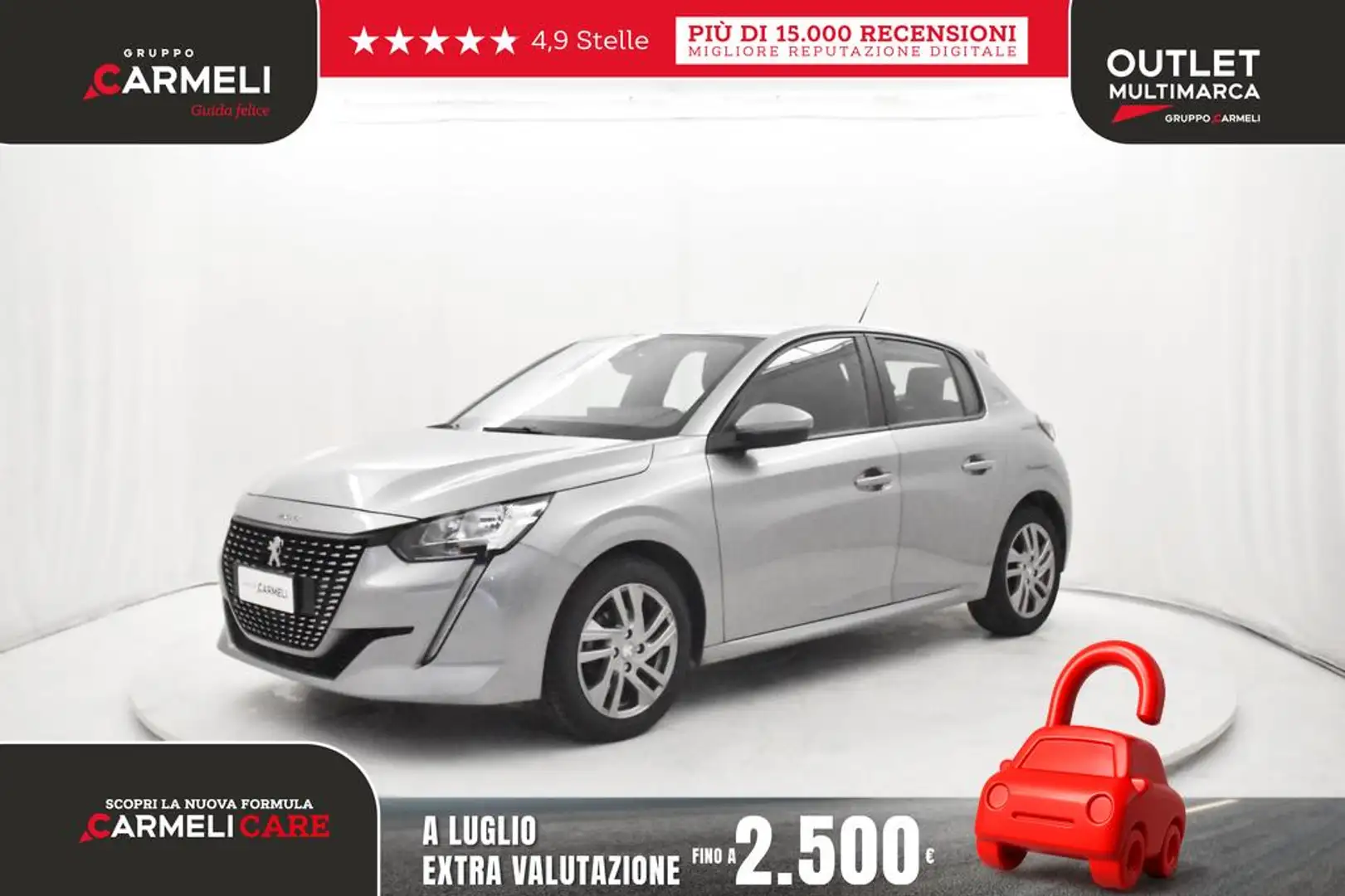 Peugeot 208 1.2 puretech Active s&s 75cv Grigio - 1