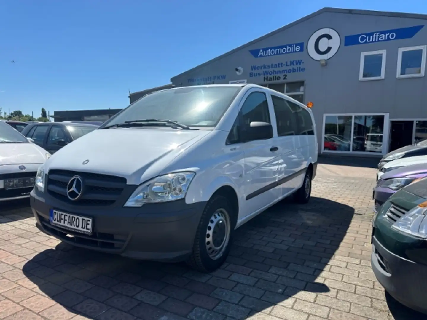 Mercedes-Benz Vito 9 sitzer 110 CDI extralang Ambiente Beleuchtung Kl Weiß - 2