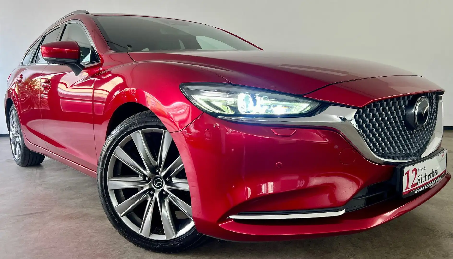 Mazda 6 Kombi Sports-Line,HUD,360°,Memory,Leder,AHK, Rojo - 1