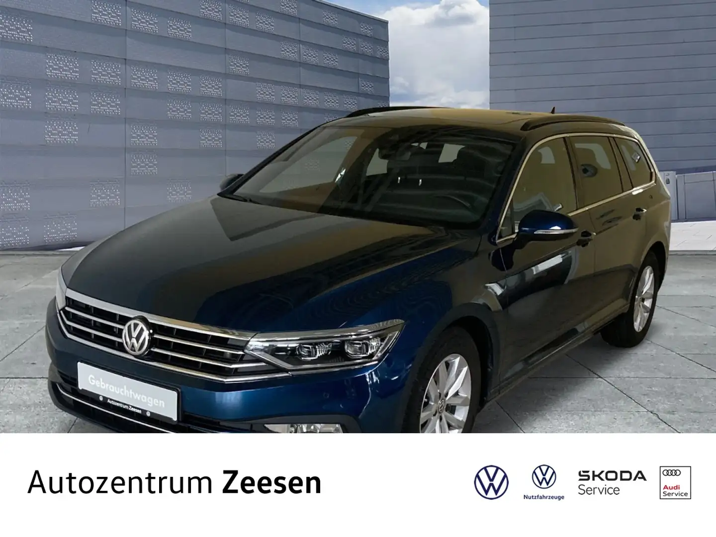 Volkswagen Passat Variant 2.0 TDI Business DSG+DAB+USB+SHZ Klima Navi Leder Blau - 1