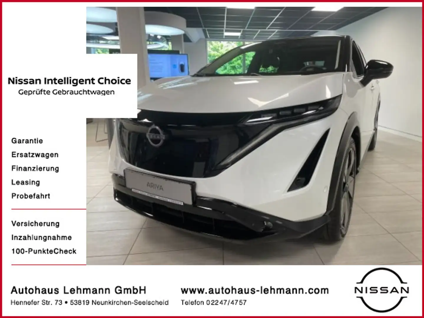 Nissan Ariya Evolve+ e-4orce 394 PS Voll White - 1