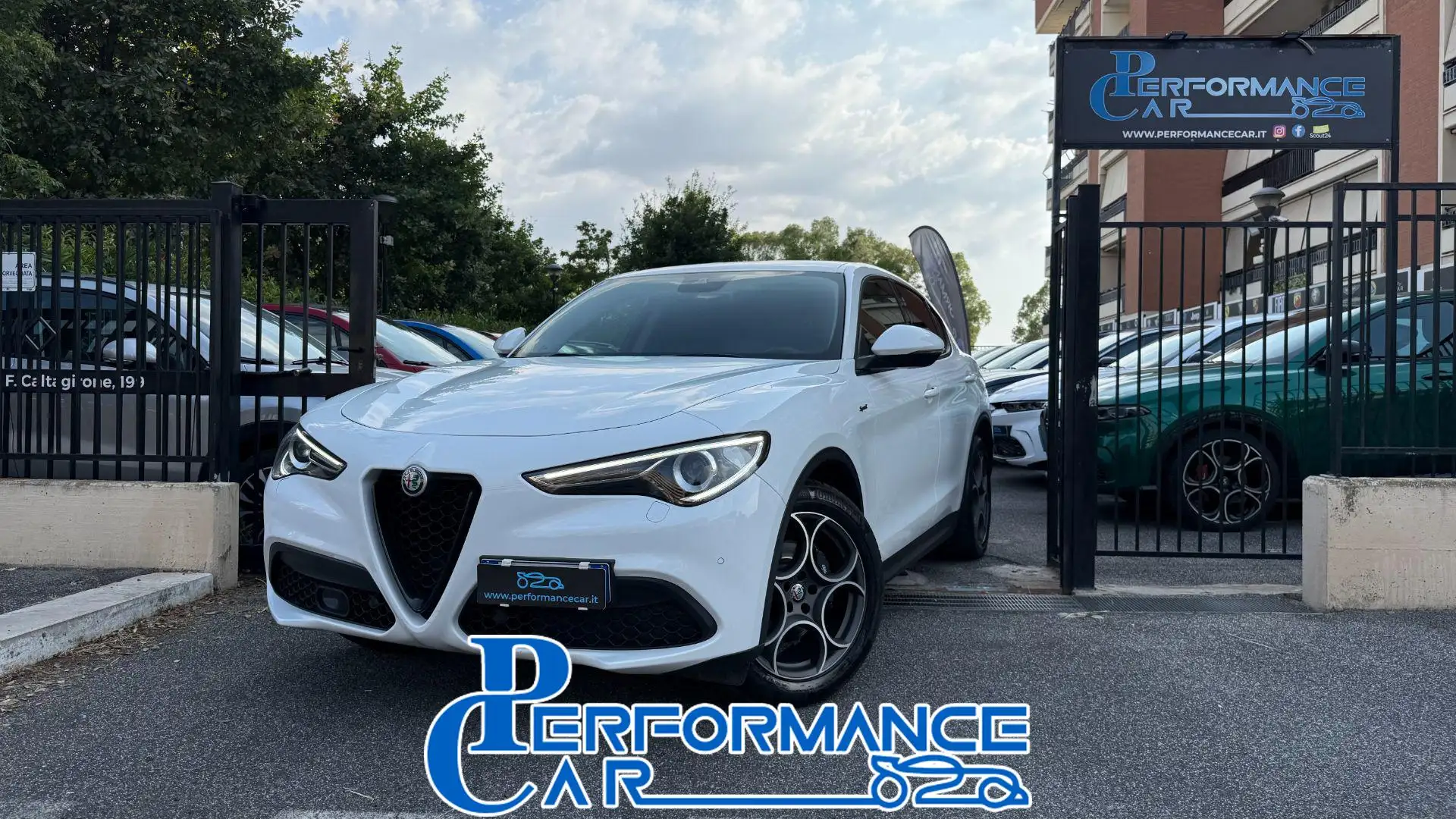 Alfa Romeo Stelvio 2.2TURBODIESEL 190CV AT8 Q4 SPRINT*24M.G.*CL19* Blanc - 1